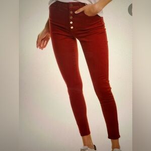 Joe’s Jeans The Charlie High Rise Skinny Jean In Cinnabar Size 29